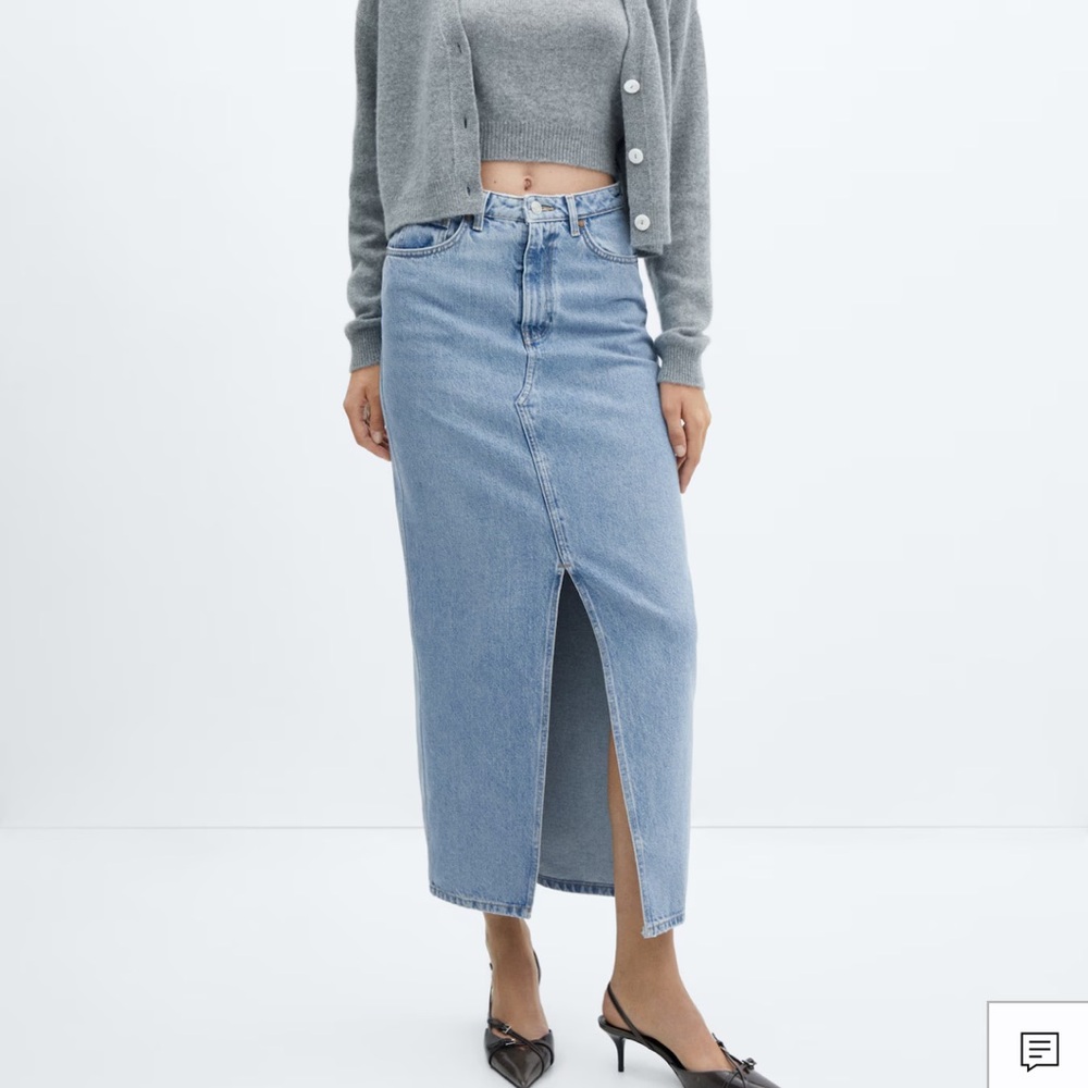 Denim maxi skirt - XS